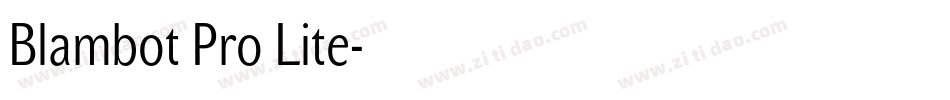 Blambot Pro Lite字体转换